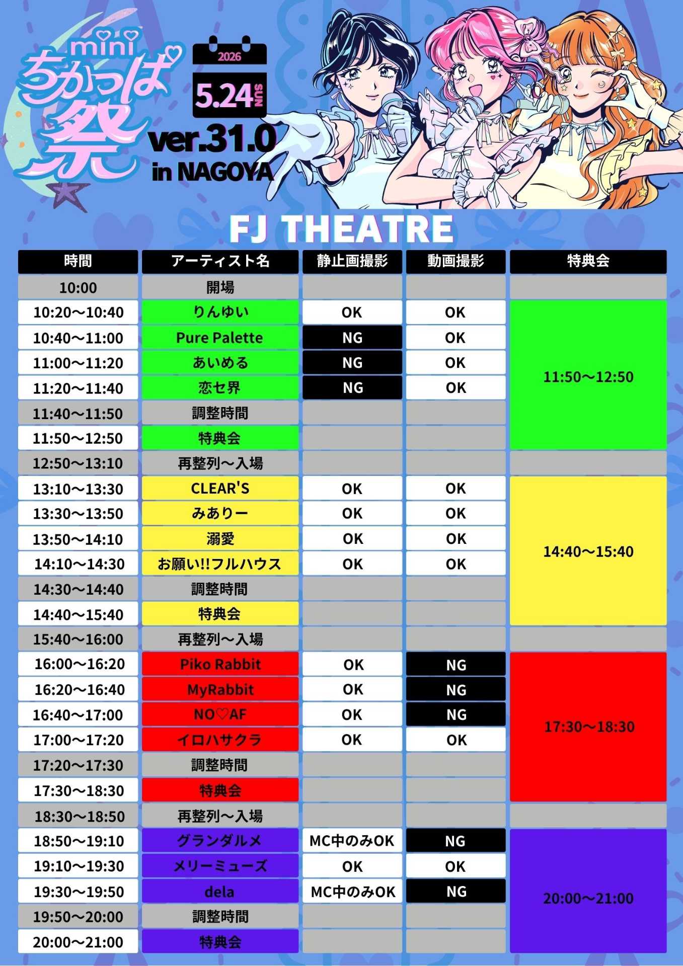 MyRabbit】miniちかっぱ祭 ver.31.0 in NAGOYA - TimeTree