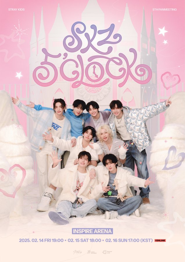 Stray Kids 5TH FANMEETING ⋆˙⟡ 𝗦𝗞𝗭 𝟱'𝗖𝗟𝗢𝗖𝗞 ✧˖° - TimeTree