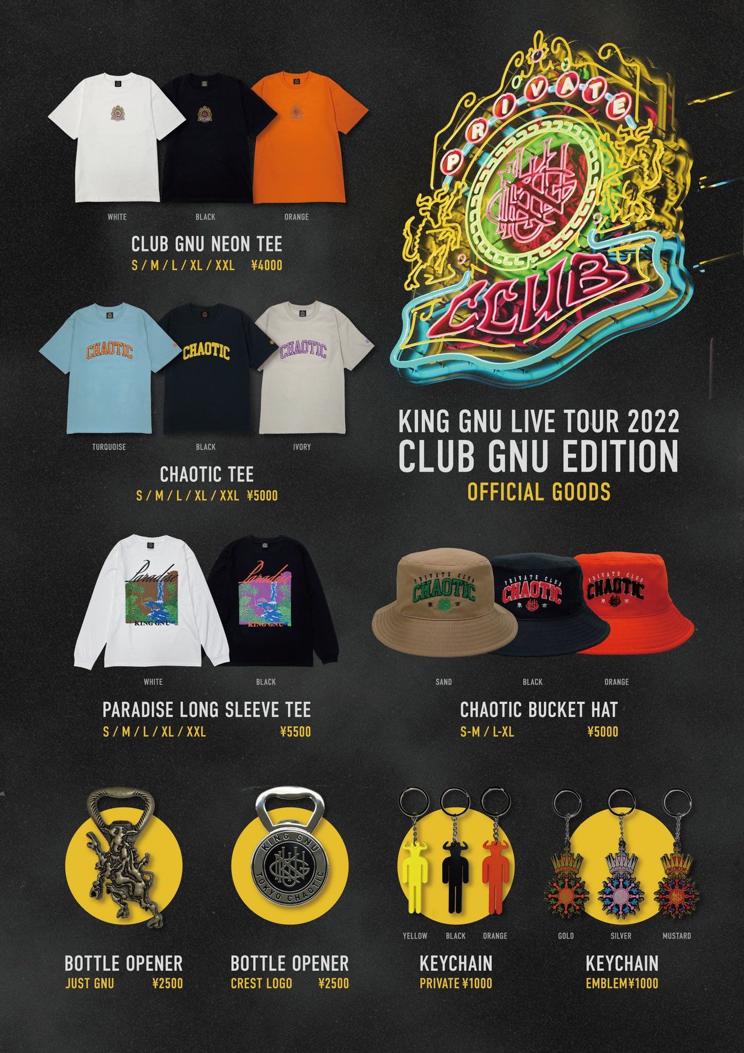 King Gnu Live Tour 2022 CLUB GNU EDITION - TimeTree