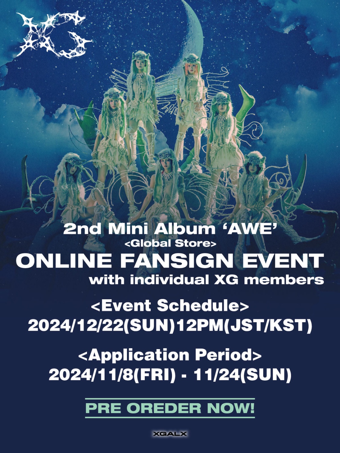 🎯🈸「ONLINE FANSIGN EVENT with individual XG members」応募期間2nd