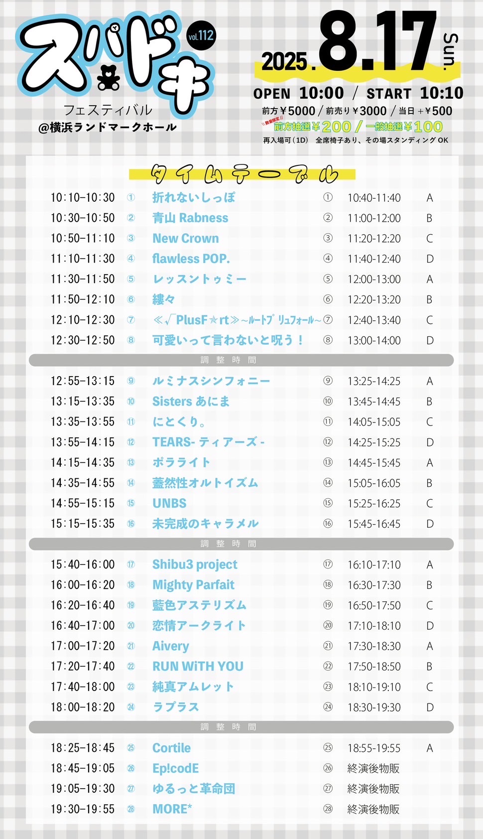 スパドキフェスティバルVol.112】横浜ランドマークホール - TimeTree