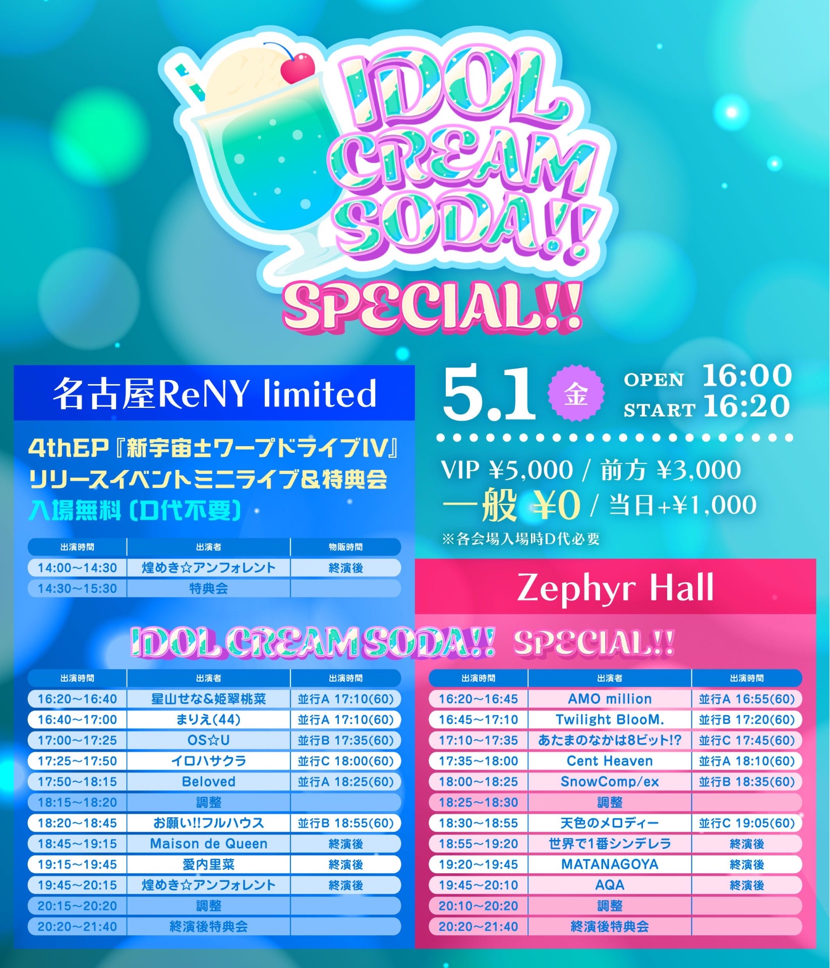 IDOL CREAM SODA SPECIAL!! - TimeTree