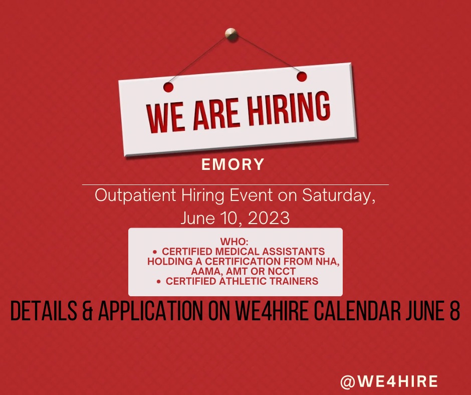 Emory hiring event TimeTree