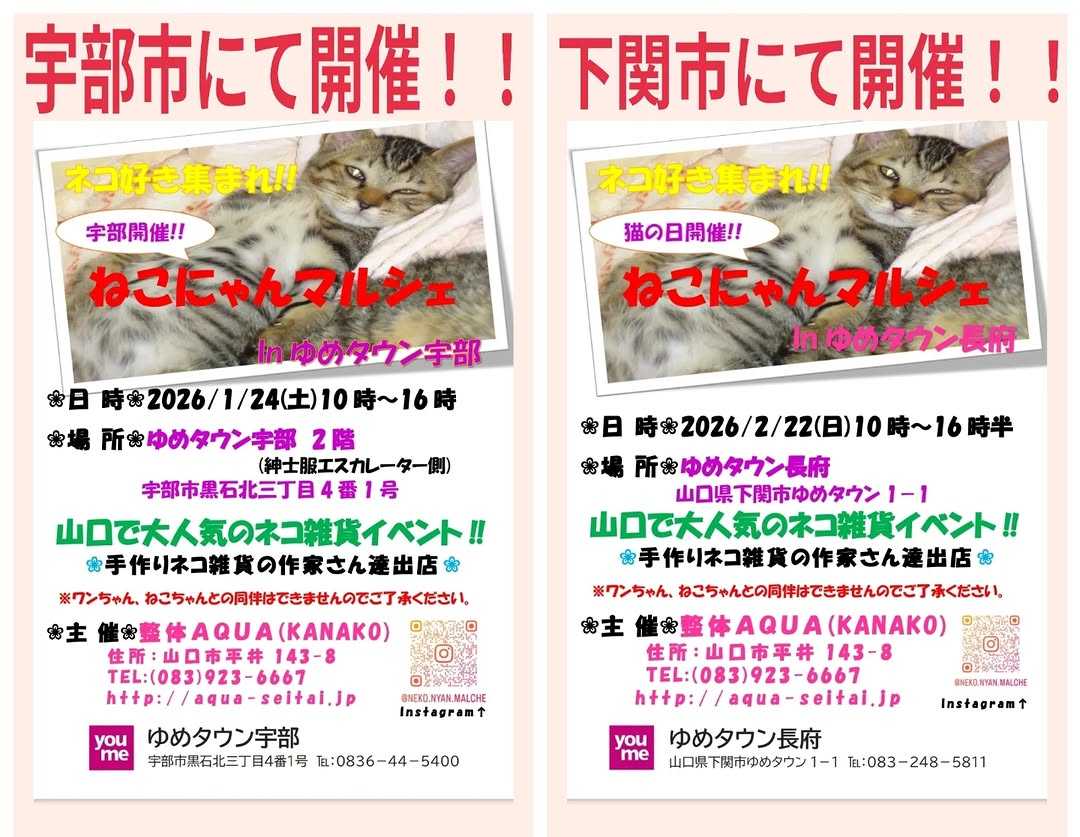 ねこにゃんマルシェ（下関市） - TimeTree