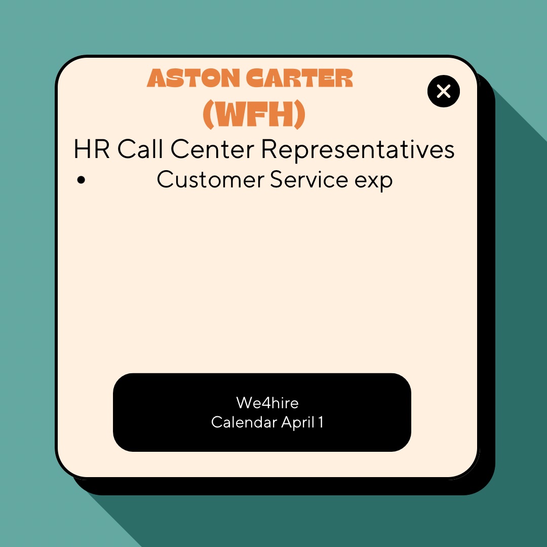 Aston carter wfh timetree