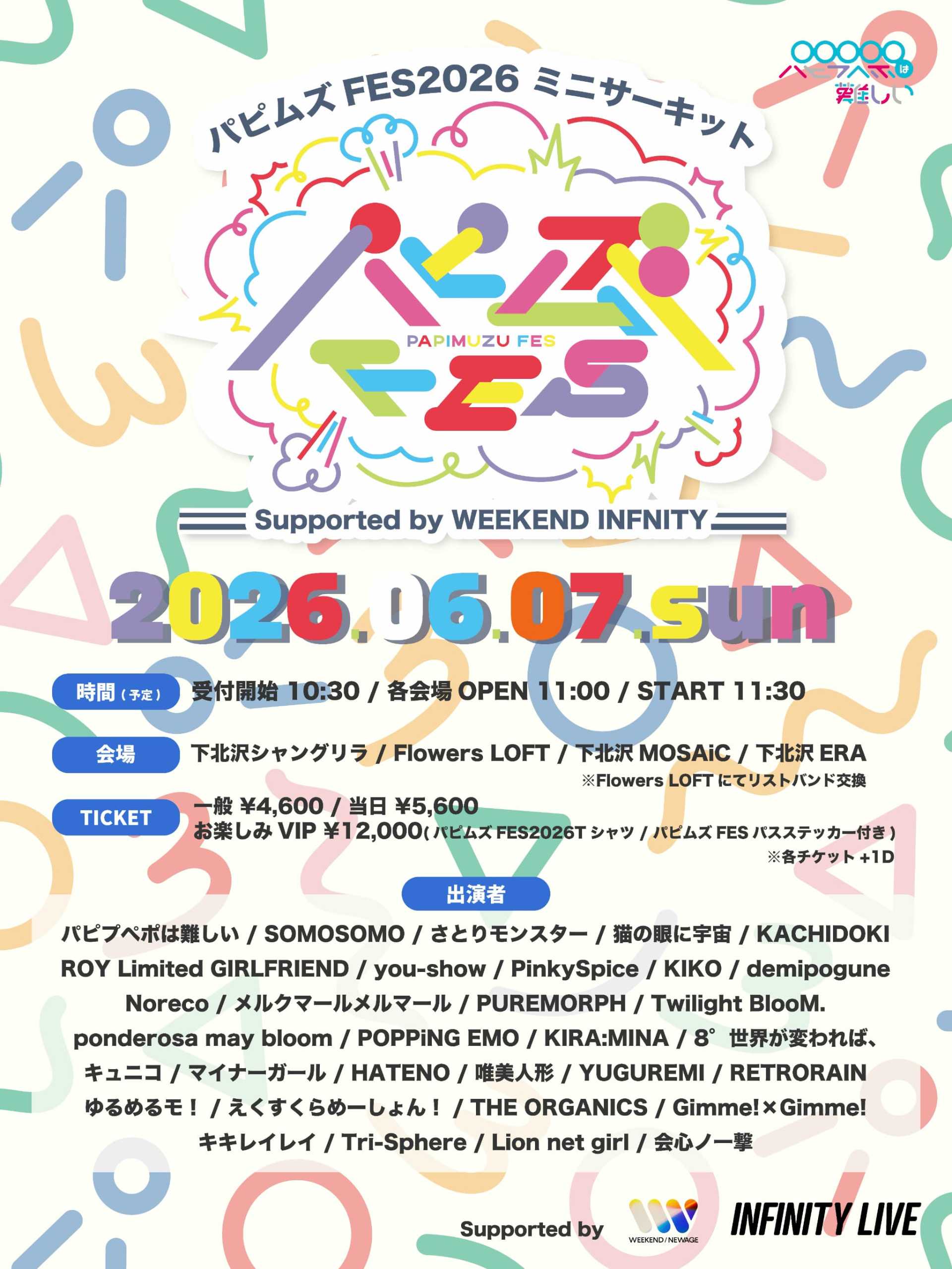 パピムズFES2026 ミニサーキット Supported by WEEKEND INFNITY