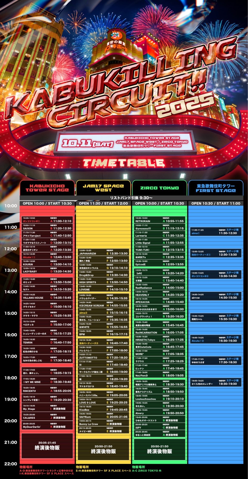 ようこそ歌舞伎町へ（2025） KABUKILLING CIRCUIT!! 2025 - TimeTree