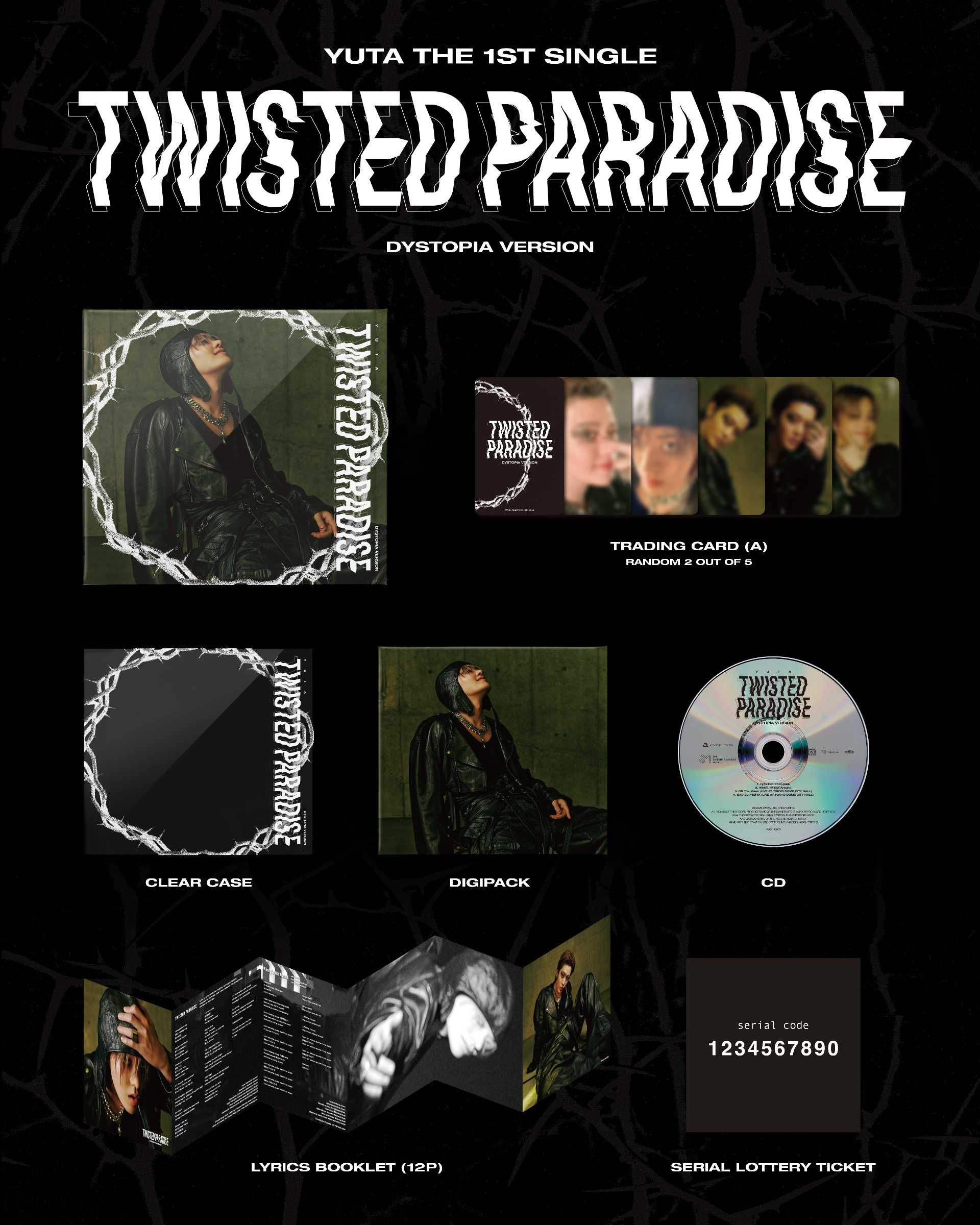 🎉シングル発売] YUTA The 1st Single『TWISTED PARADISE