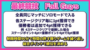 🏃‍♂️ Fall Guys 🌸高田村10種競技⑩🏅 - TimeTree